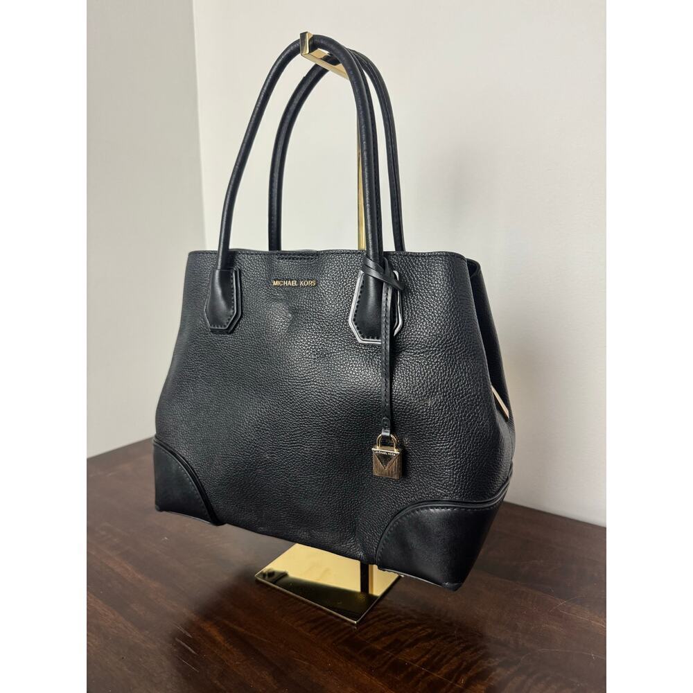 Michael Kors Mercer Gallery Med. Faux Pebbled Leather Tote Bag